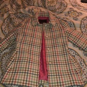 Plaid coach coat